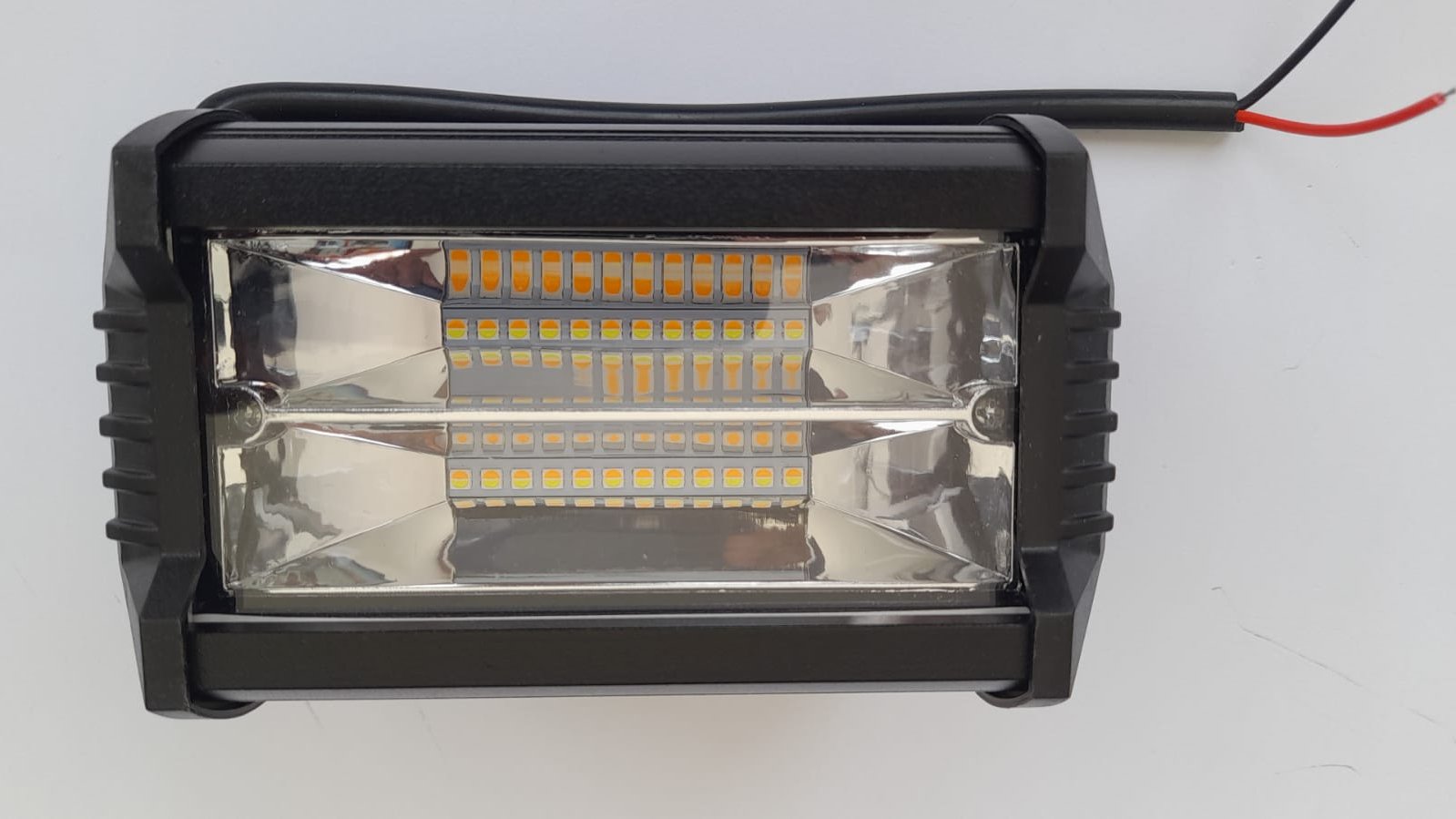 EXPLORADORA RECTANGULAR GRANDE 16CM ESPEJO BICOLOR, 36 LED (XK-3P-20LED-2-WY)